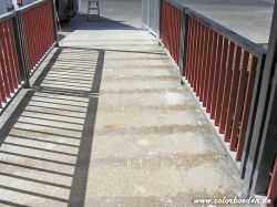 Fußgängersteegbrücke vorher