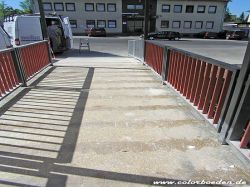 Fußgängersteegbrücke vorher